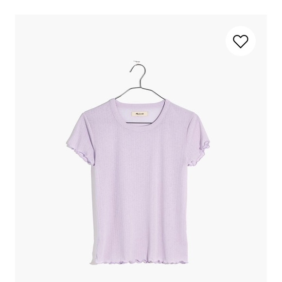 NWT MADEWELL Sheer Summer Baby Tee in black - Picture 2 of 4